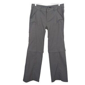 Prana Women’s Monarch Convertible Gray‎ Hiking Outdoor Pants or Shorts sz 14